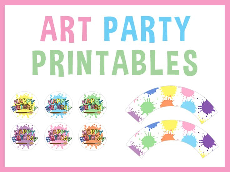 Free Art Party Printables