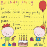 FREE Birthday Party Invites For Kids FREE Printable Birthday