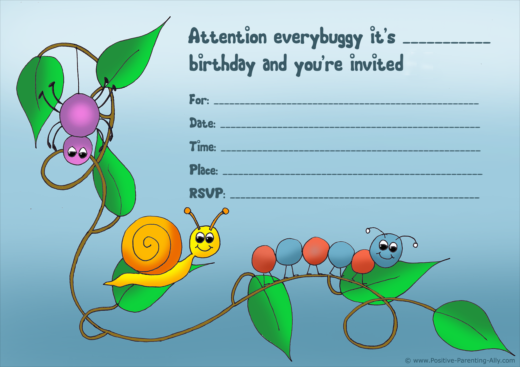 Free Birthday Party Invites For Kids In High Print Quality