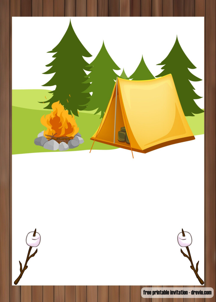 Free Camping Birthday Party Printables Printable Form Templates And 