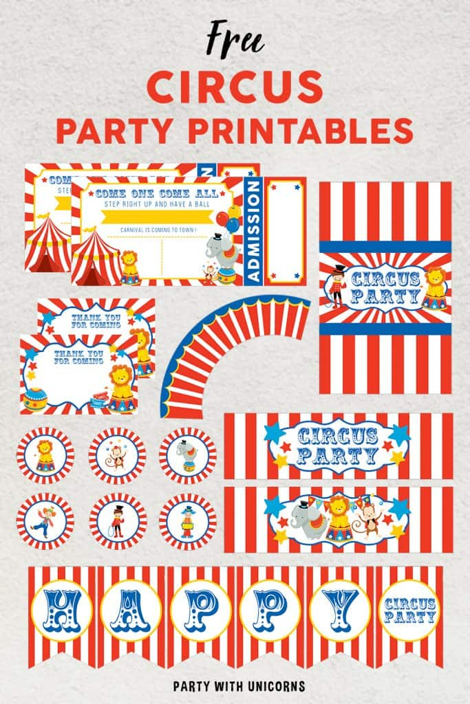 Free Carnival Themed Printables