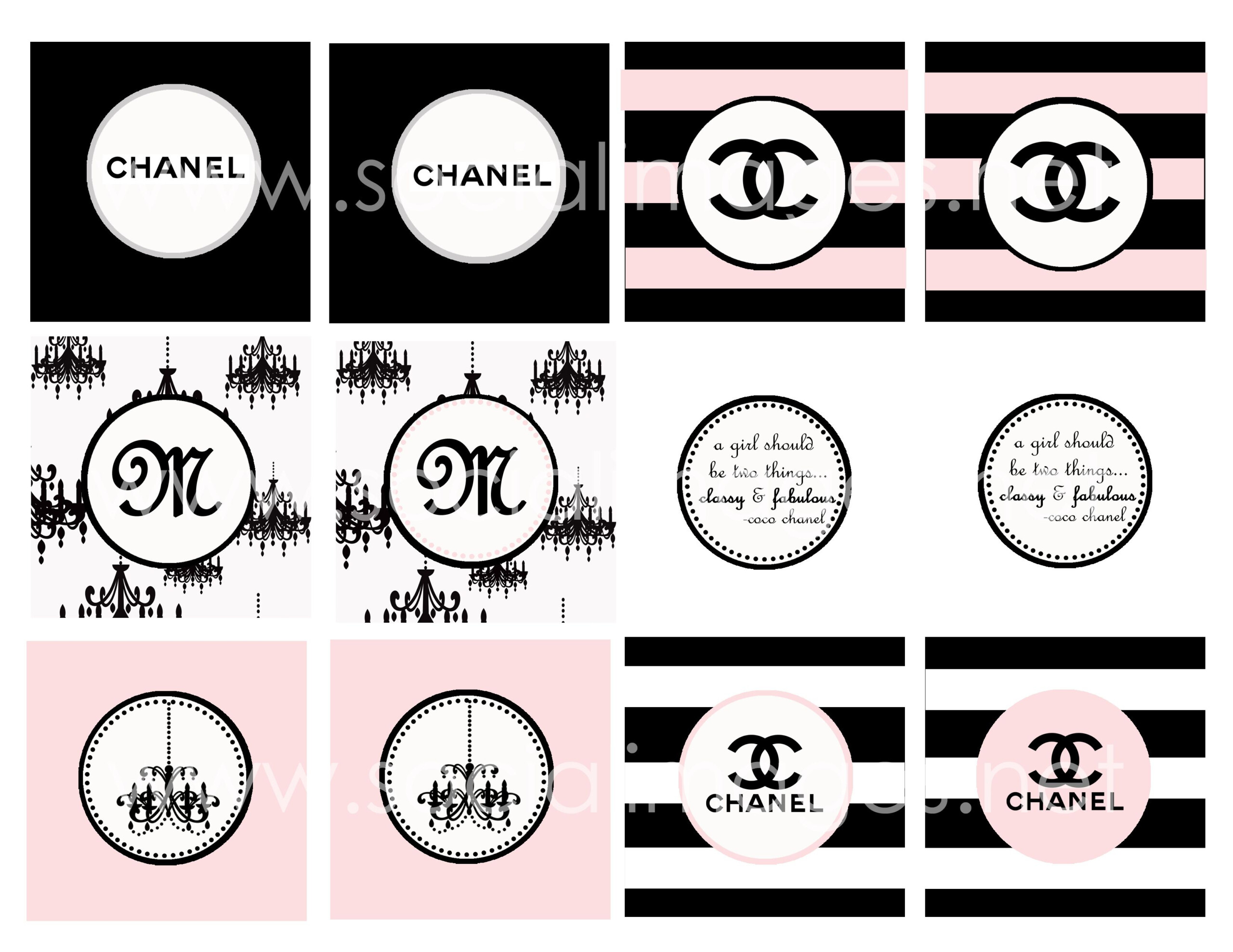 Free Chanel Party Printables Printable Templates