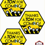 Free Construction Sign Templates Of Construction Birthday Party