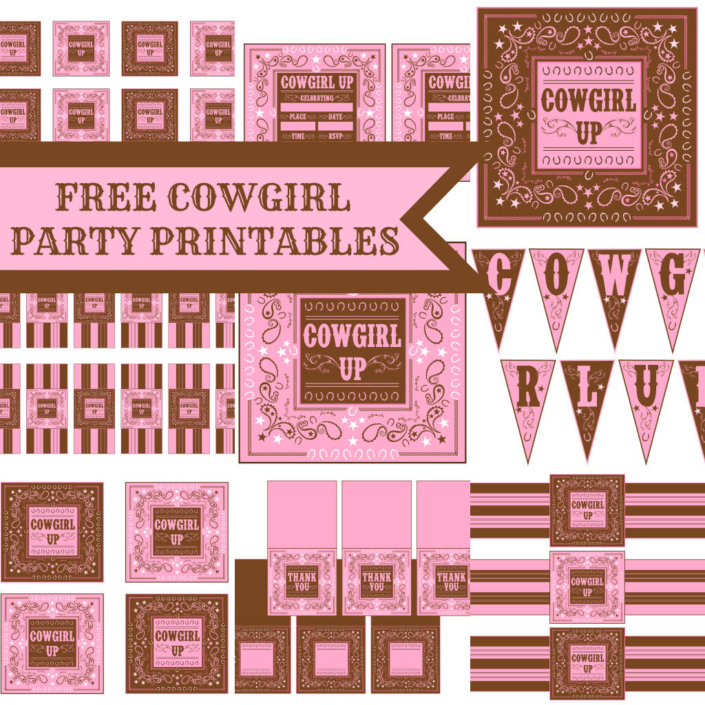 FREE Cowgirl Birthday Party Printables From Printabelle Catch My Party