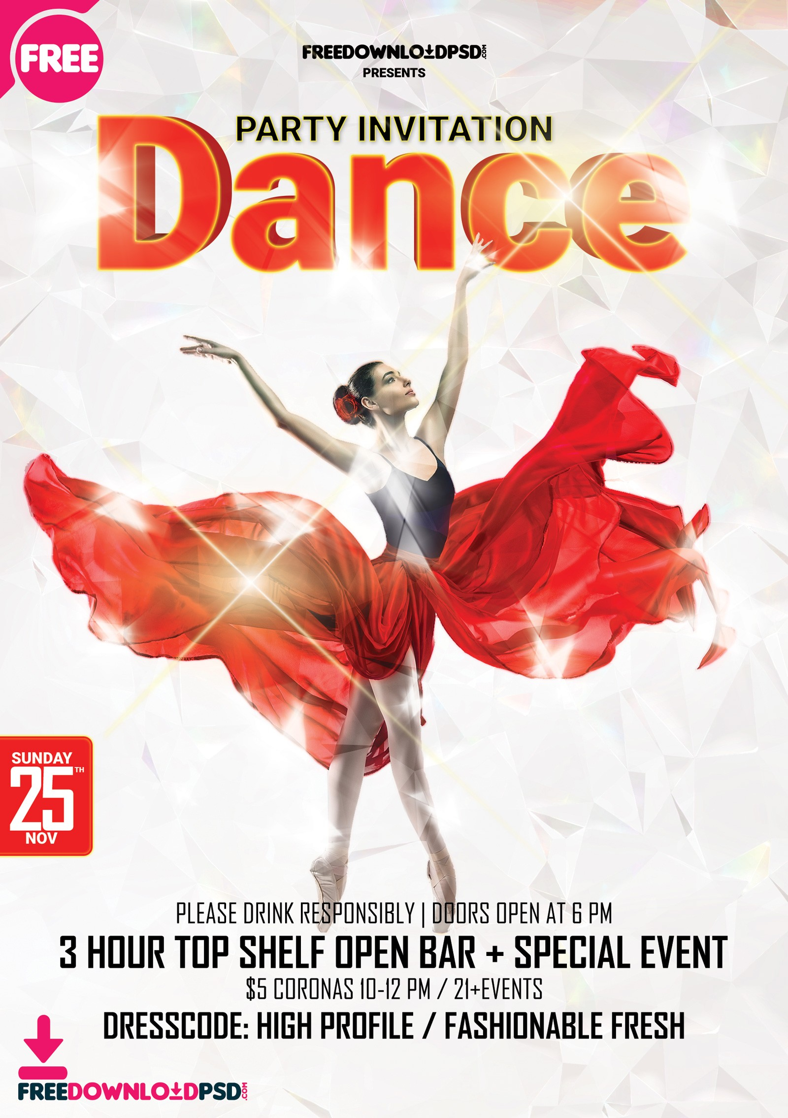 Free Dance Flyer Template Printable Templates