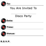 Free Disco Party Invitations Disco Invites Party Invite Template