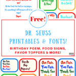 Free Dr Seuss Birthday Party Printables