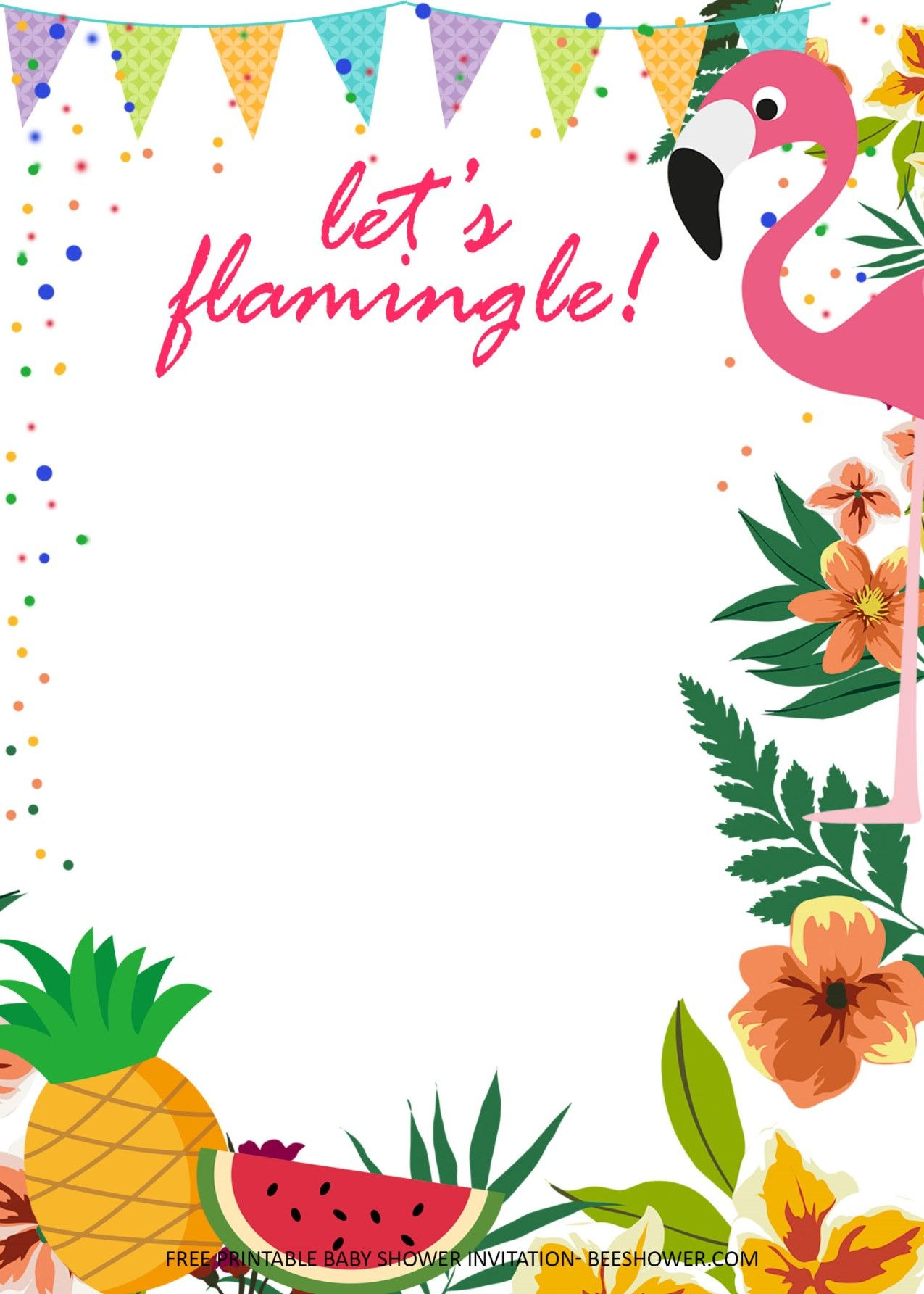 Free Flamingo Party Printables Printable Templates