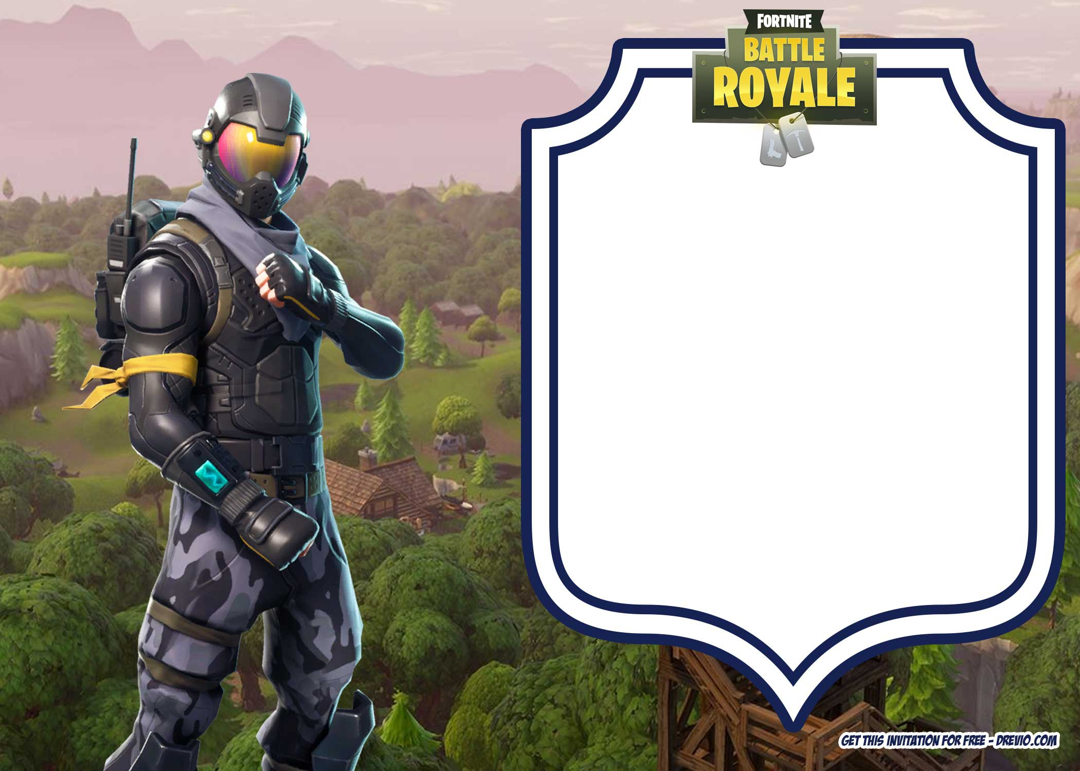 Free Fortnite Birthday Card Printable Printable Templates