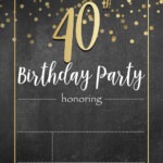 FREE Golden Confetti Adult Invitation Templates Download Hundreds