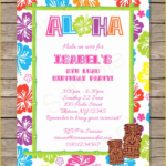 Free Hawaiian Luau Flyer Template Of Luau Party Invitations Template