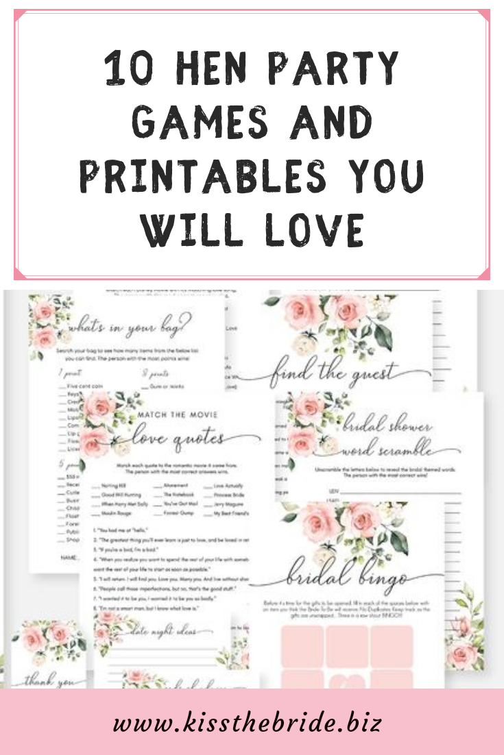 Free Hen Party Printables Templates Printable Download