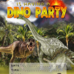 FREE Kids Party Invitations Dinosaur Invitation Dinosaur Party