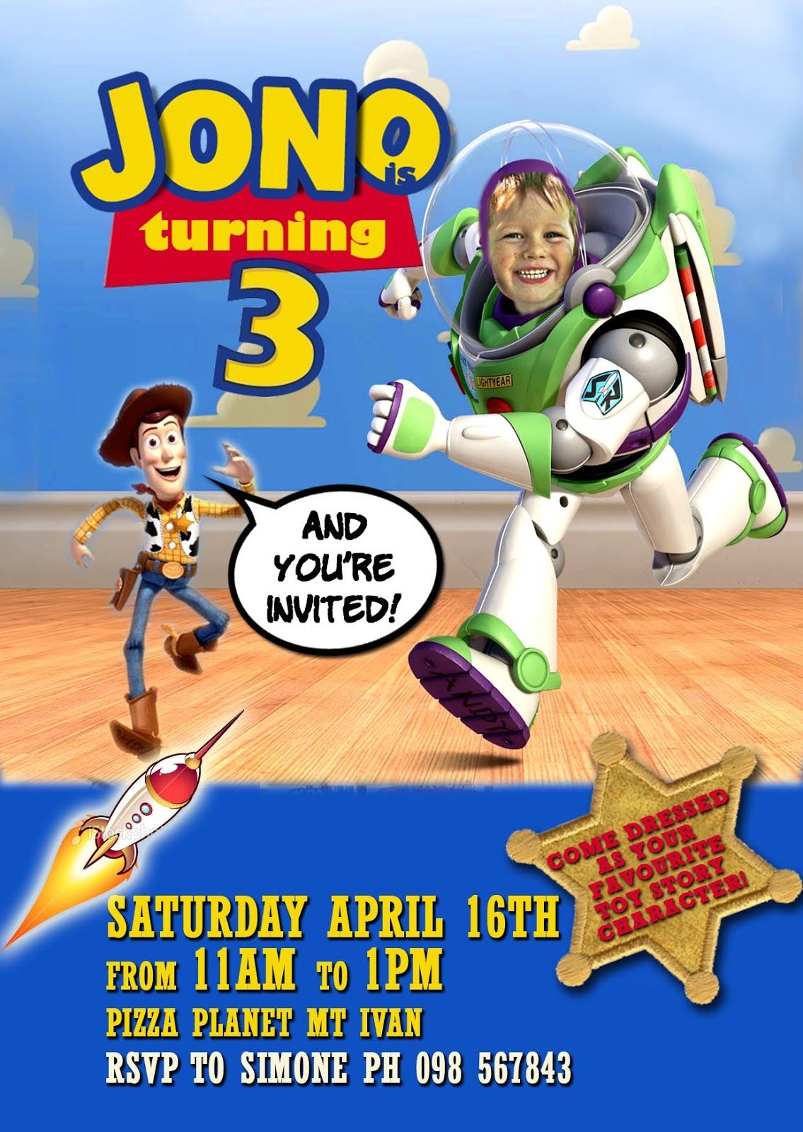 FREE Kids Party Invitations Toy Story Party Invitation NEW Toy 