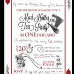 Free Mad Hatter Tea Party Invitation Template