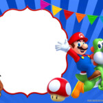 Free Mario Birthday Invitation Template PRINTABLE TEMPLATES