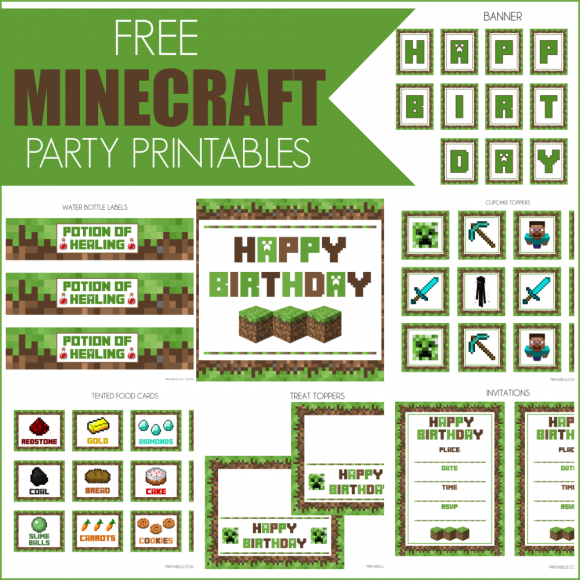 Free Minecraft Printables Pdf