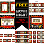 FREE Movie Night Party Printables By Printabelle Catch My Party