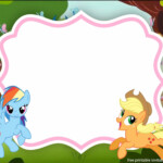 FREE My Little Pony With Photo Invitation Template My Little Pony