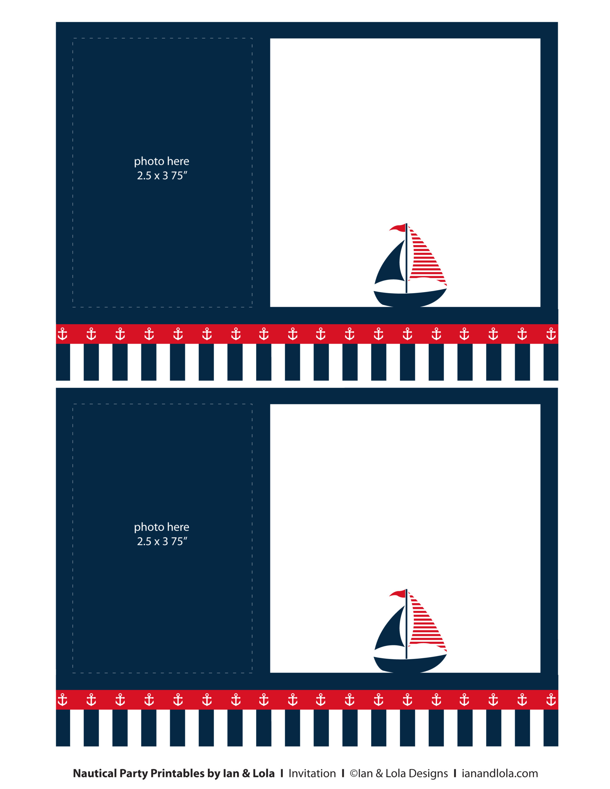 Free Nautical Party Printables Printable Templates