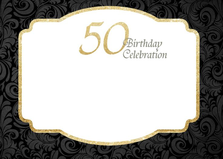 FREE Printable 50th Birthday Invitations Template Printable Birthday 