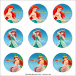 Free Printable Ariel The Little Mermaid Birthday Party Kits Template