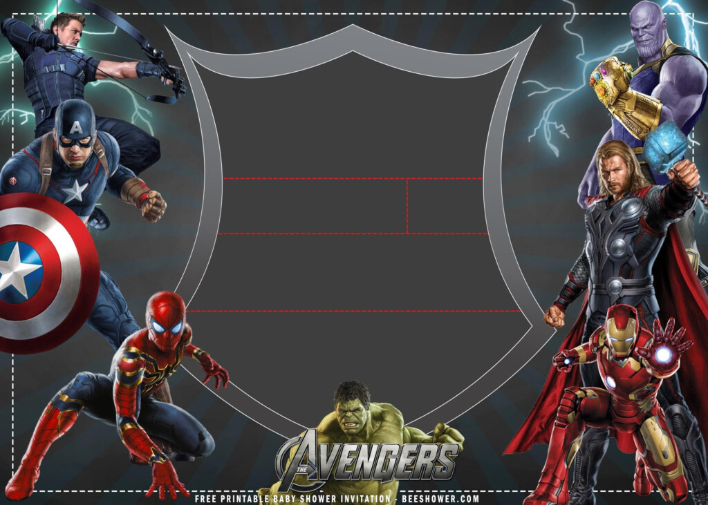  FREE Printable Avengers Birthday Party Invitation Templates 