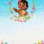 FREE Printable Baby Moana Baby Shower Invitation Template Moana