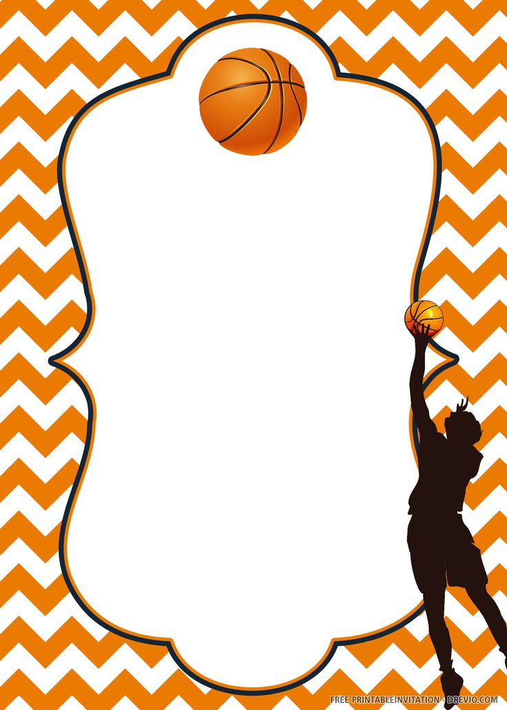 Free Printable Basketball Invitation Templates Basketball Invitations