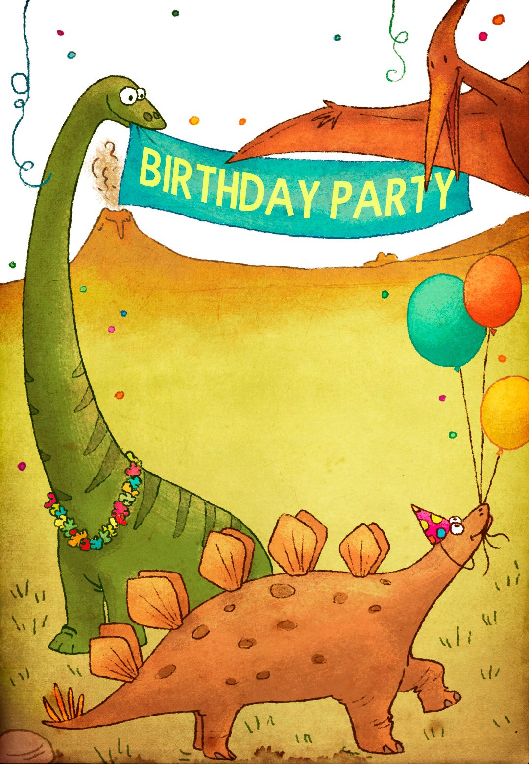 Free Printable Birthday Invitation Dinosaurs Birthday Party Greet 