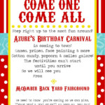 Free Printable Carnival Party Invitation Template Dolanpedia