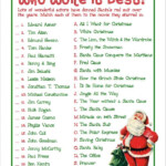 Free Printable Christmas Game Who Wore It Best Christmas Games