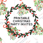 FREE Printable Christmas Party Invites Work Over Easy