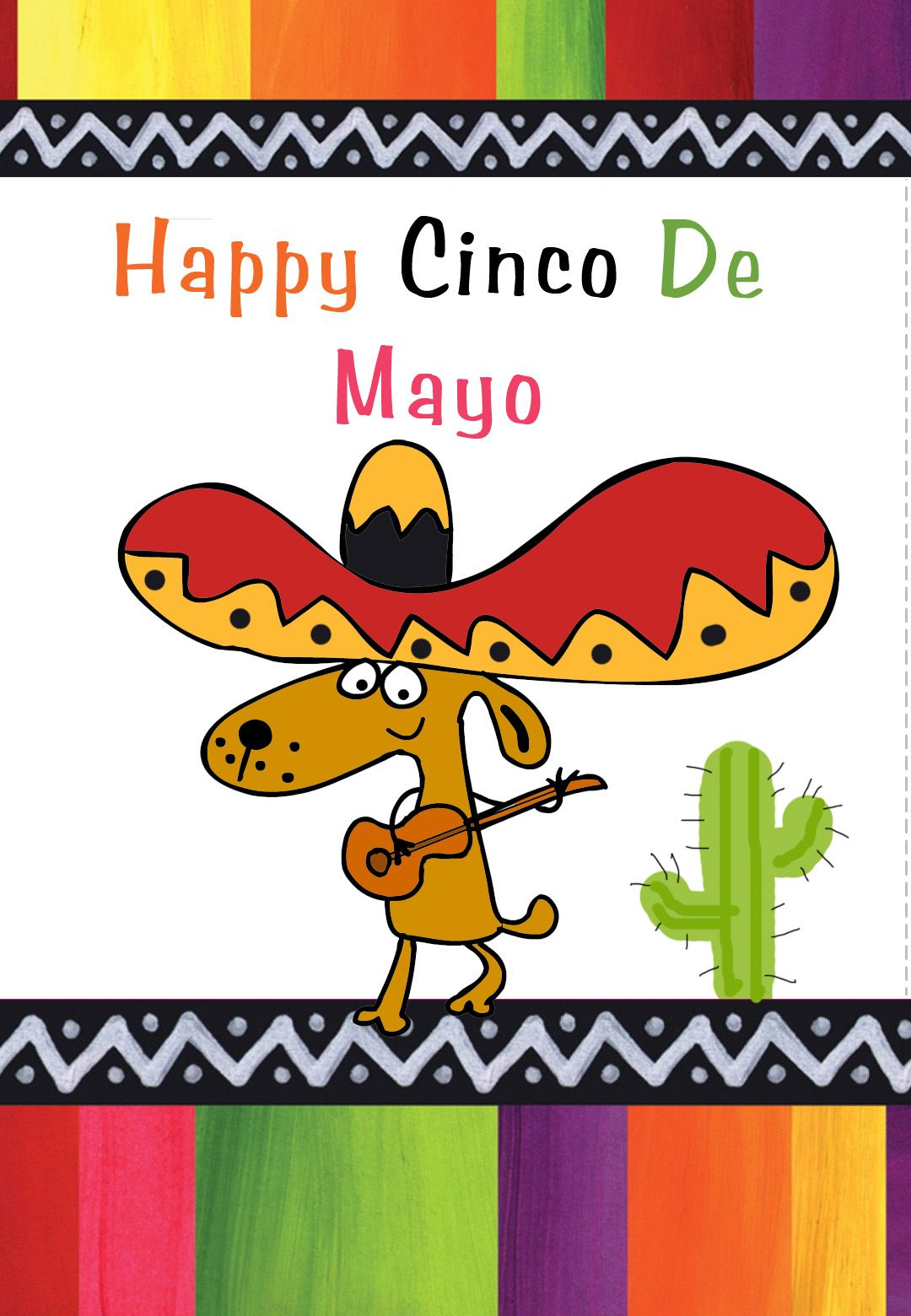 Free Printable Cinco De Mayo Greeting Card Cinco De Mayo Greetings 