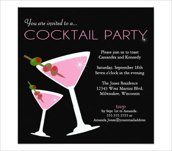 Free Printable Cocktail Party Invitations Printable Templates