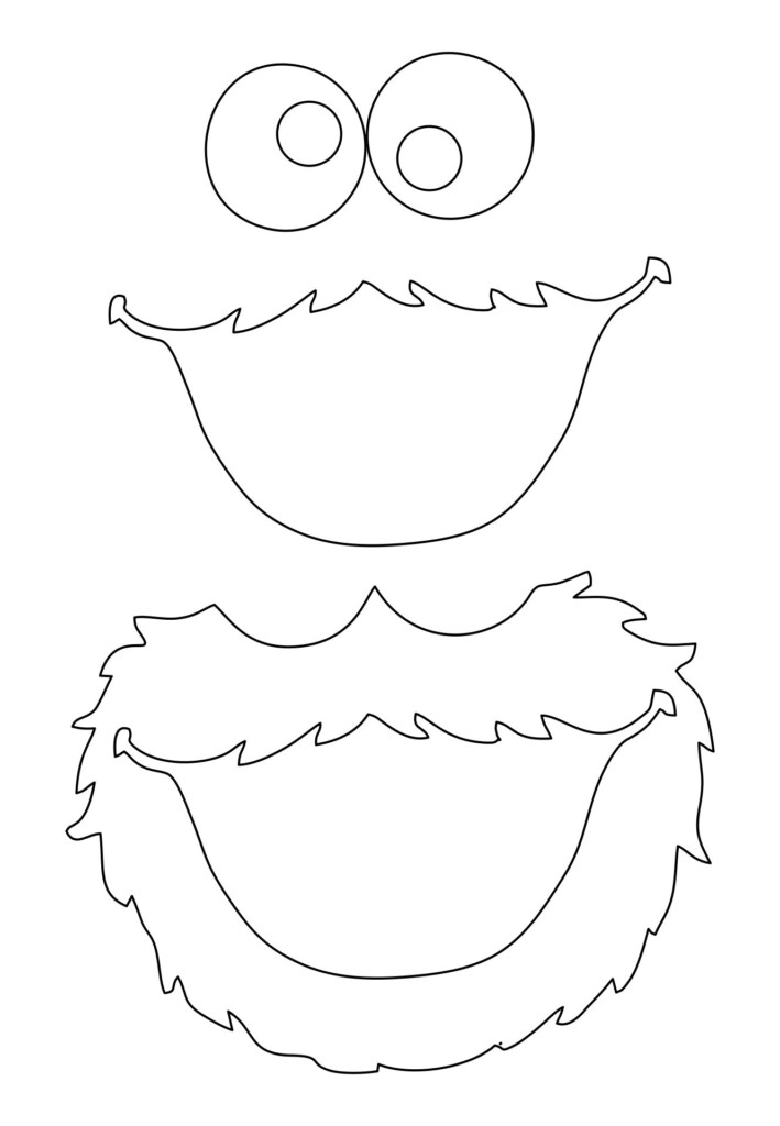 Free Printable Cookie Monster Face