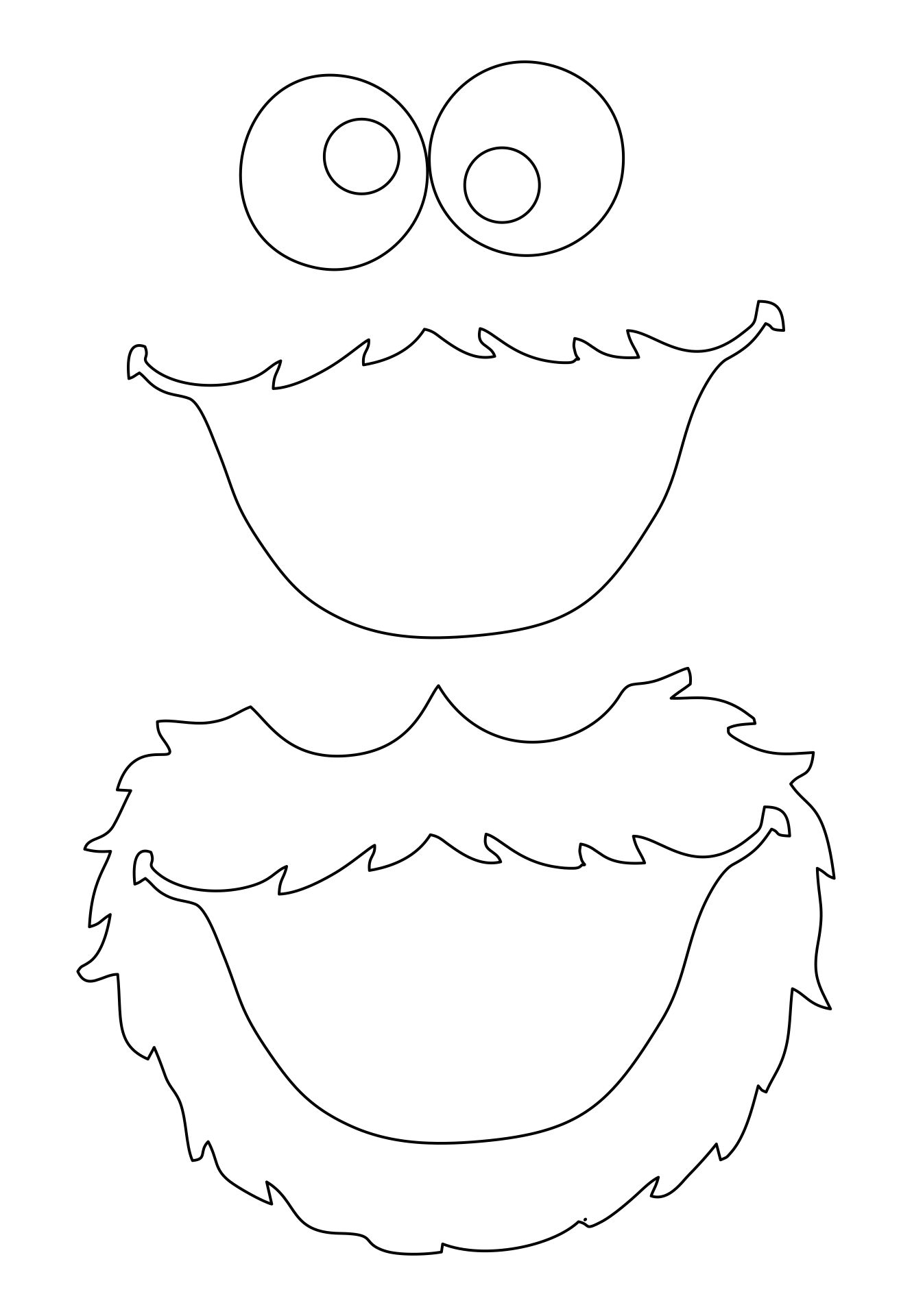 Free Printable Cookie Monster Face