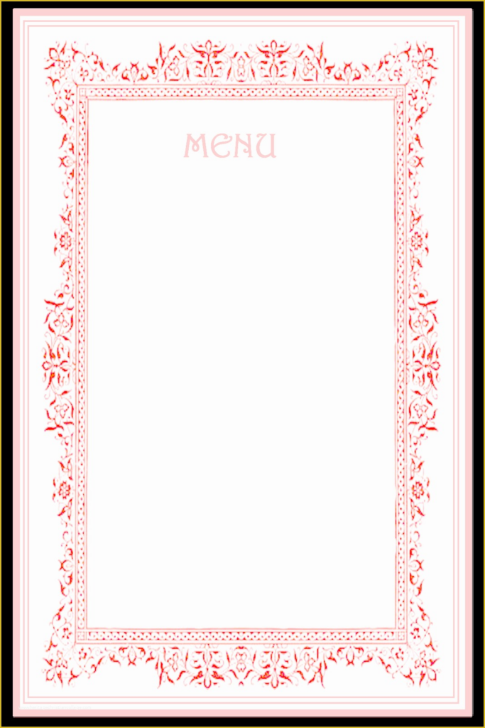 Free Printable Dinner Party Menu Template Of 7 Best Of Party Menu 