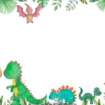 FREE Printable Dinosaur Baby Shower Invitation Templates FREE