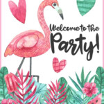 Free Printable Flamingo Party Pack Cumplea os Con Tema De Flamencos