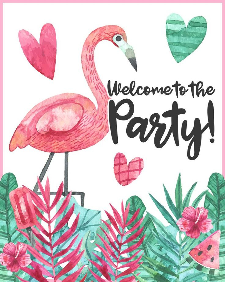 Free Printable Flamingo Party Pack Cumplea os Con Tema De Flamencos 