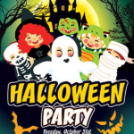 Free Printable Halloween Party Flyer Template Printable Templates