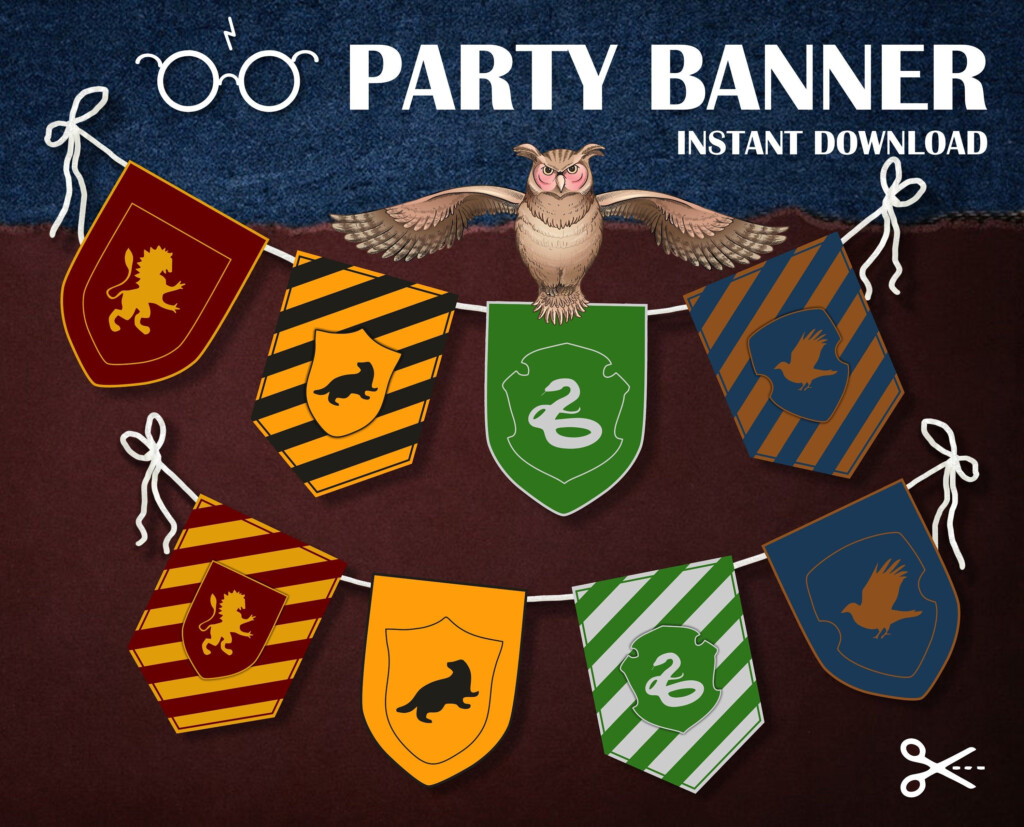 Free Printable Harry Potter Birthday Decorations Printable Templates