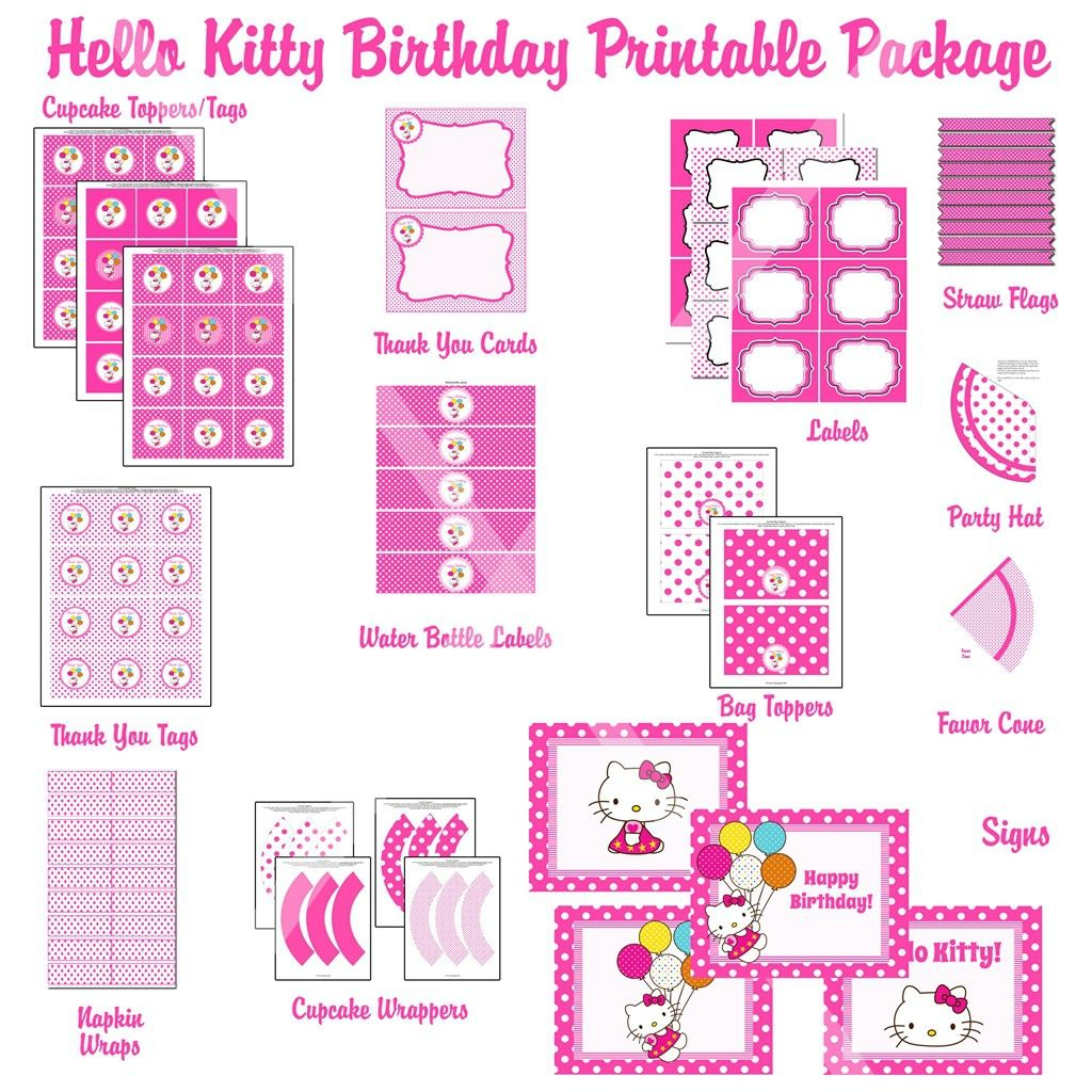 Free Printable Hello Kitty Invitation Templates 3 Hello Kitty Birthday 