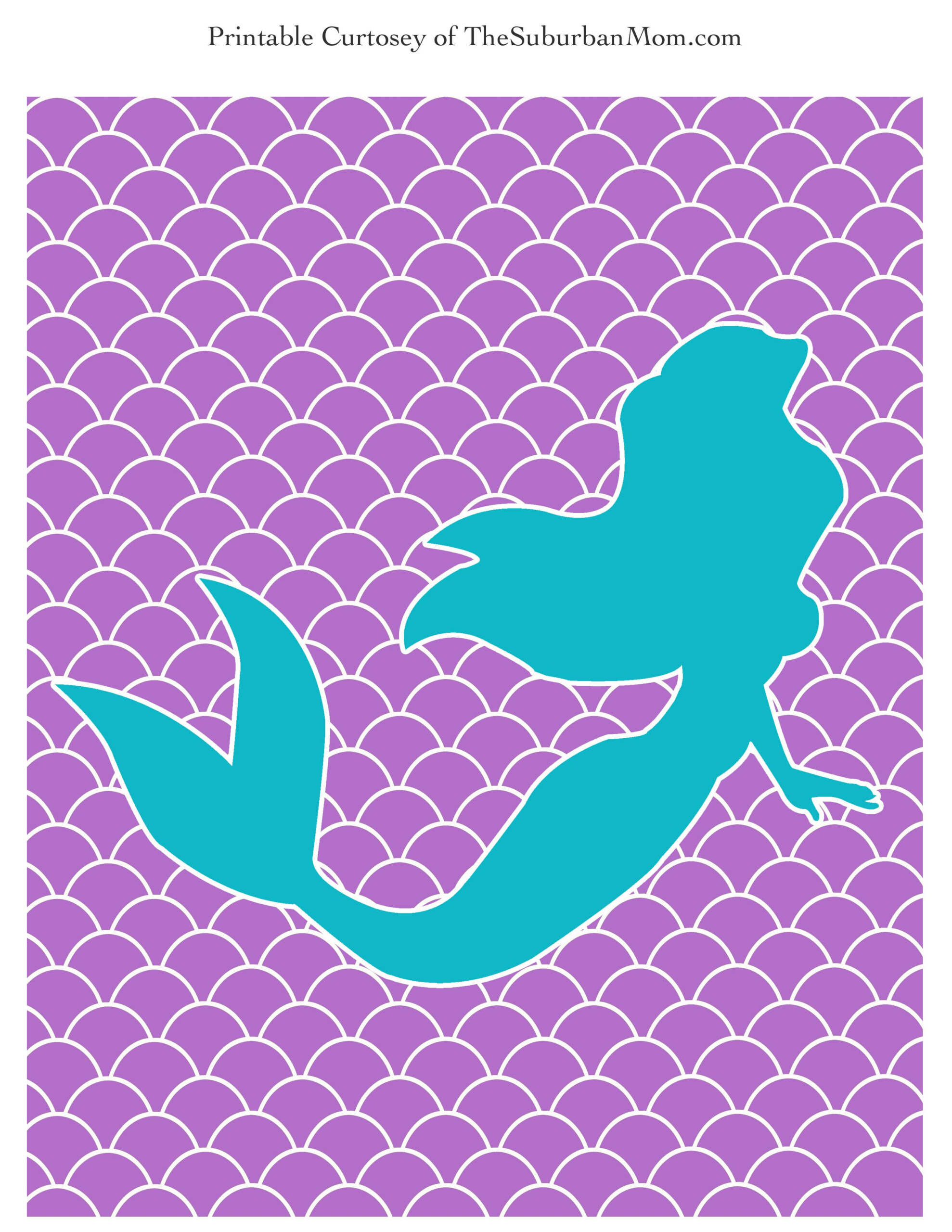 Free Printable Mermaid Party Supplies Printable Templates