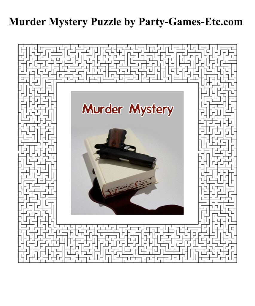 Free Printable Murder Mystery Party Game And Pen And Paper Activity 