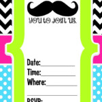 Free Printable Mustache Invitations Free Printable