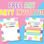 Free Printable Paint Party Invitations