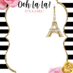 Free Printable Paris Invitations Templates Printable Templates