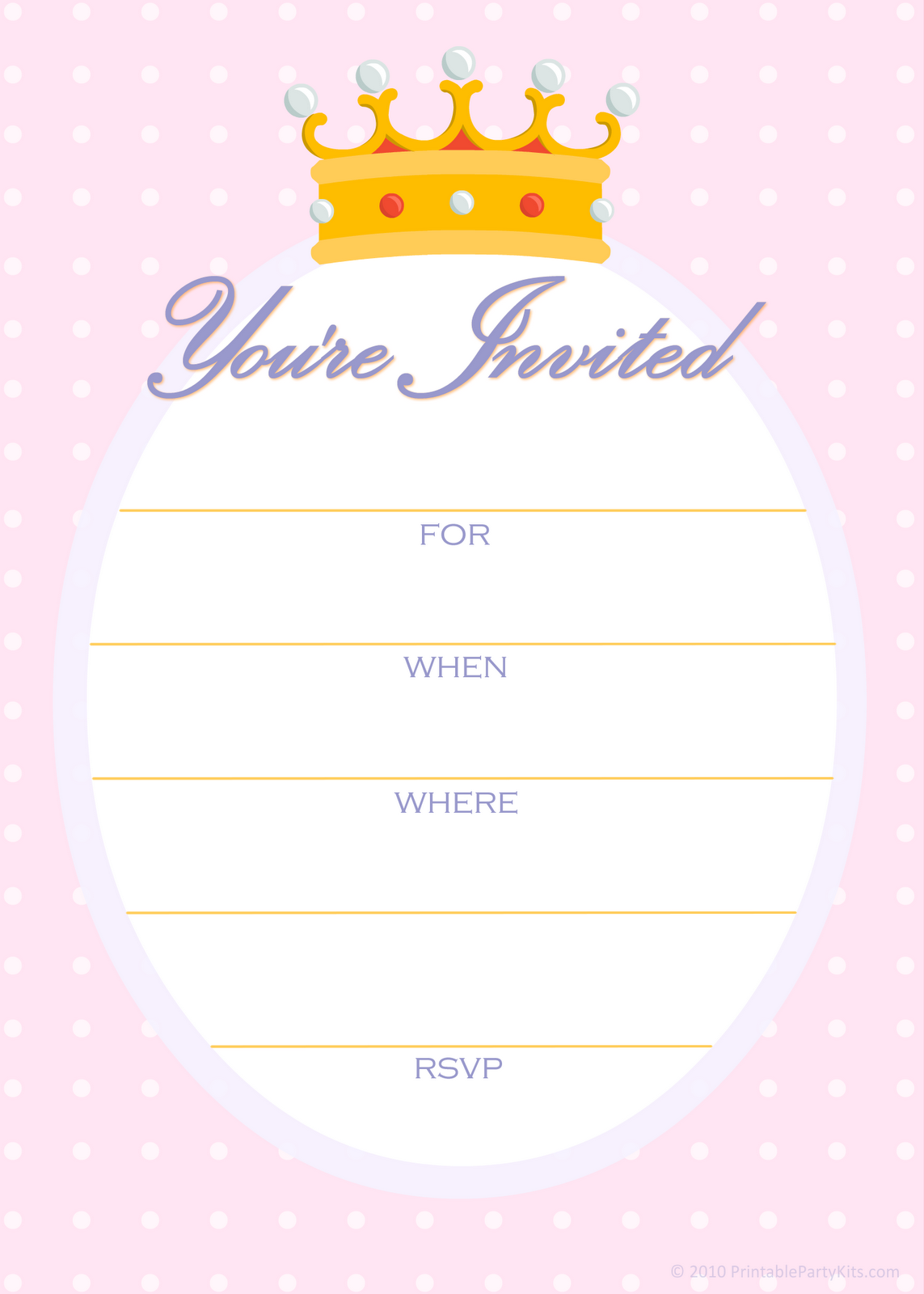 Free Printable Party Invitations Free Invitations For A Princess